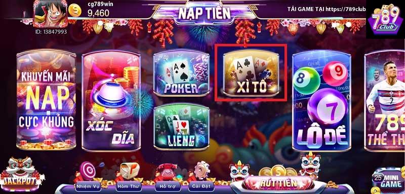 Sự đa dạng của game bài 789club